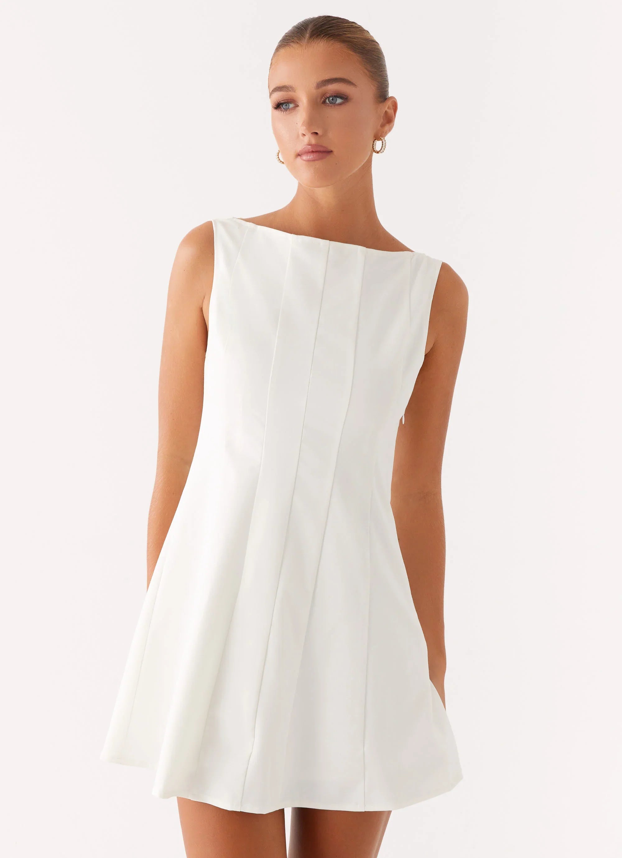 Emelie Mini Dress - White